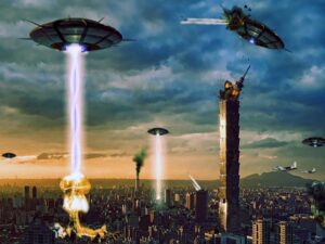 Read more about the article <span style='color:#00000;font-size:36px;'>E.T Don’t Go Home! Why An Alien Invasion Could Save Humanity From the Climate Crisis</span><h3> An alien invasion would unite humanity against a common enemy </h3>